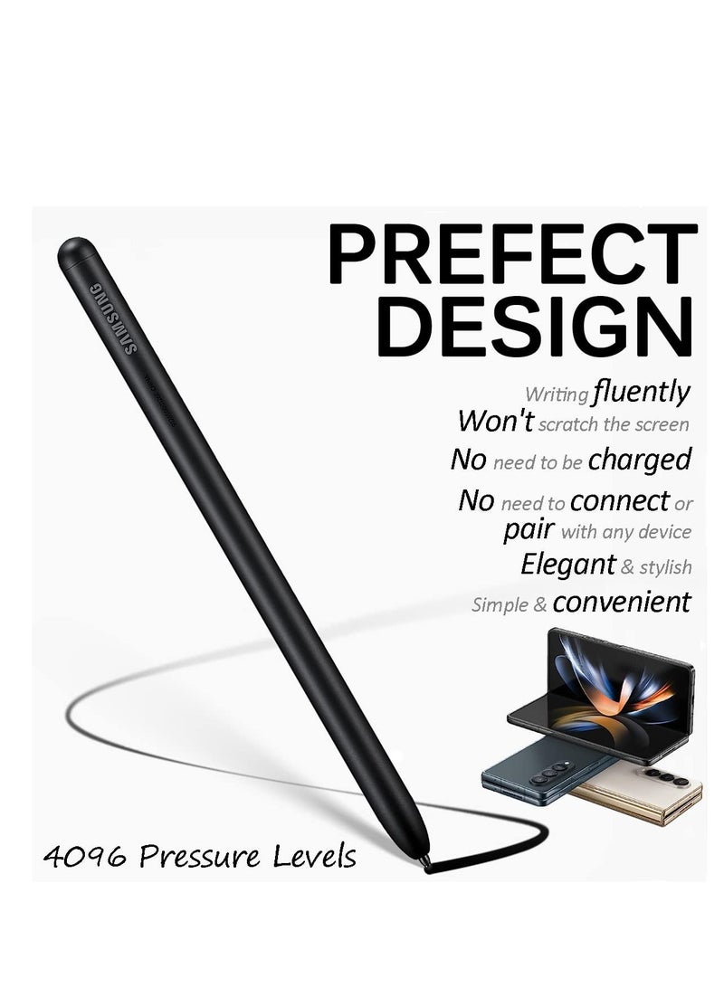 قلم Samsung Galaxy Z Fold 4/Z Fold 3 S Stylus، بدون شحن وحساسية عالية، قلم S بديل لهاتف Galaxy Z Fold 4/Galaxy Z Fold 3 (أسود) - Image 3